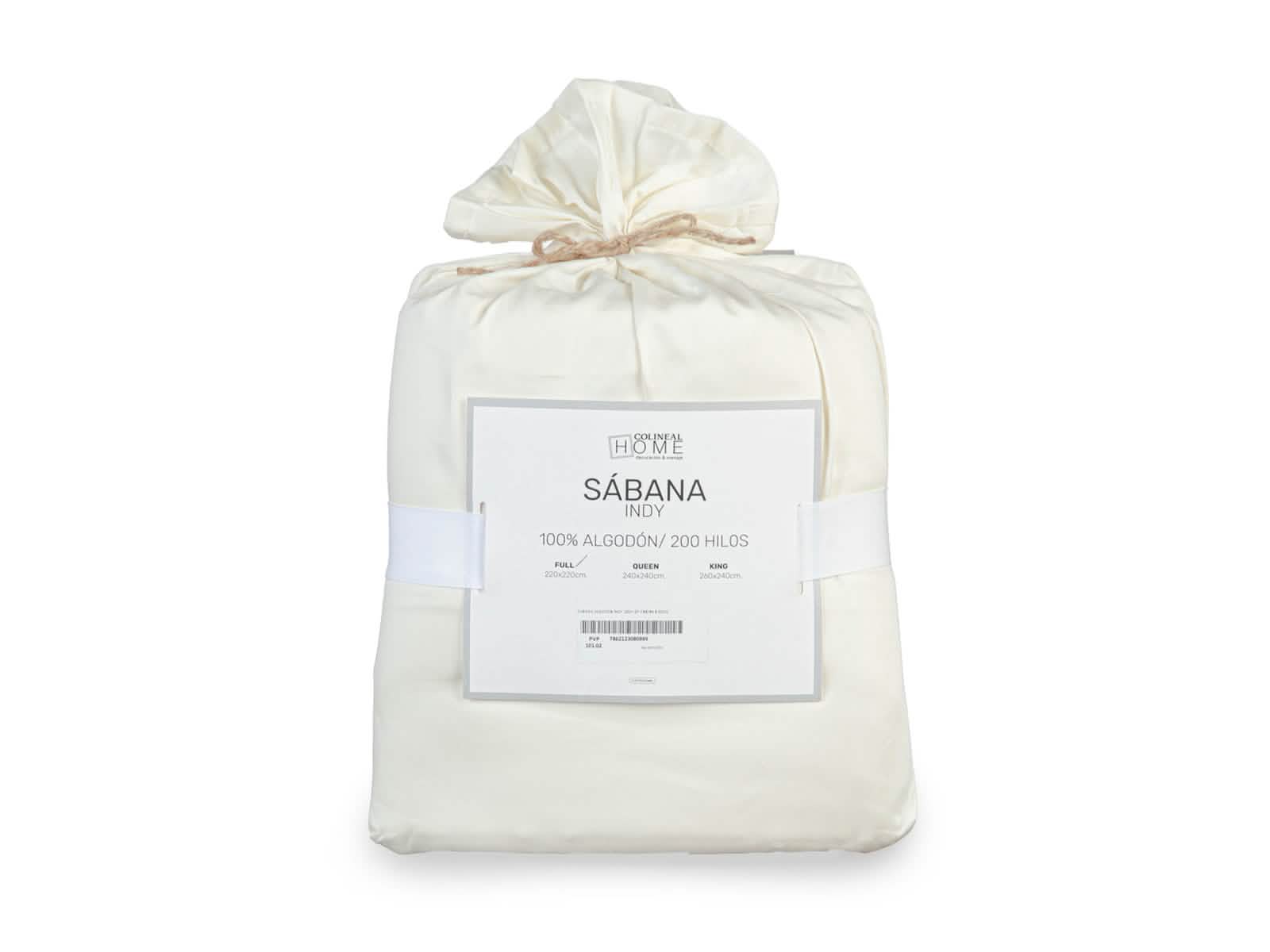 Sabana Algodon 200 Hilos Lennox #color_FloralWhite