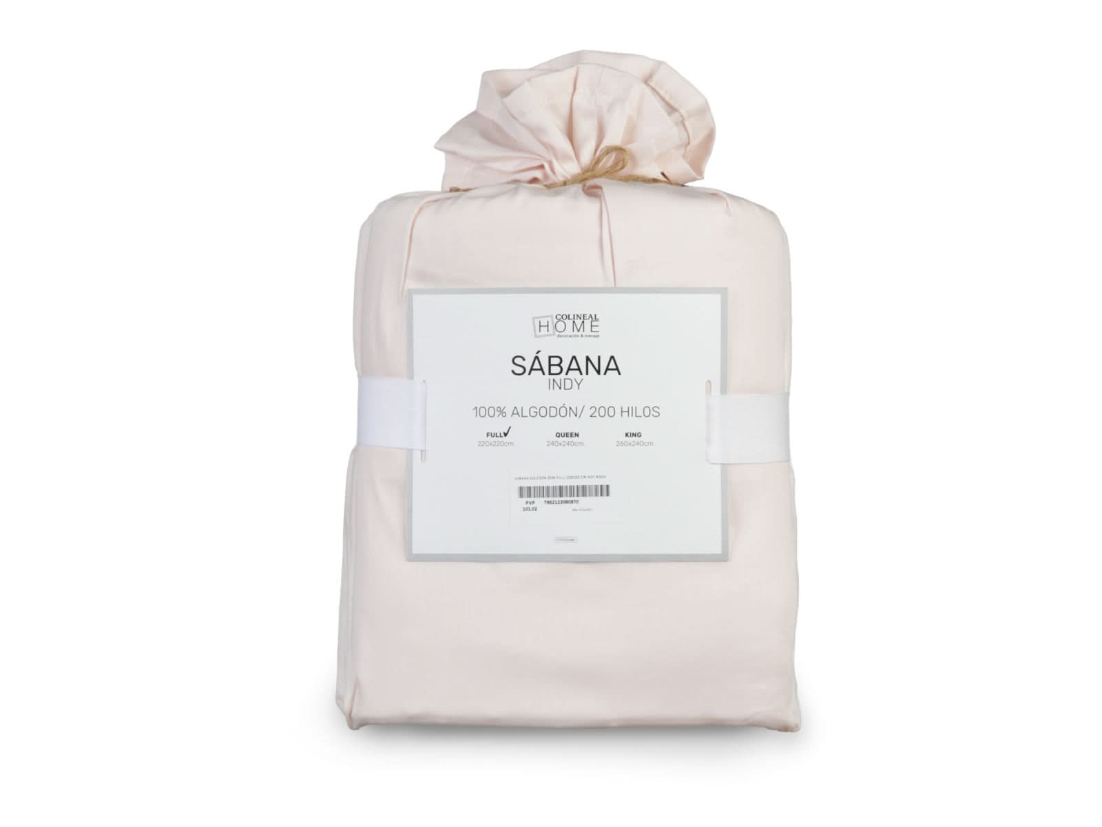 Sabana Algodon 200 Hilos Lennox #color_MistyRose