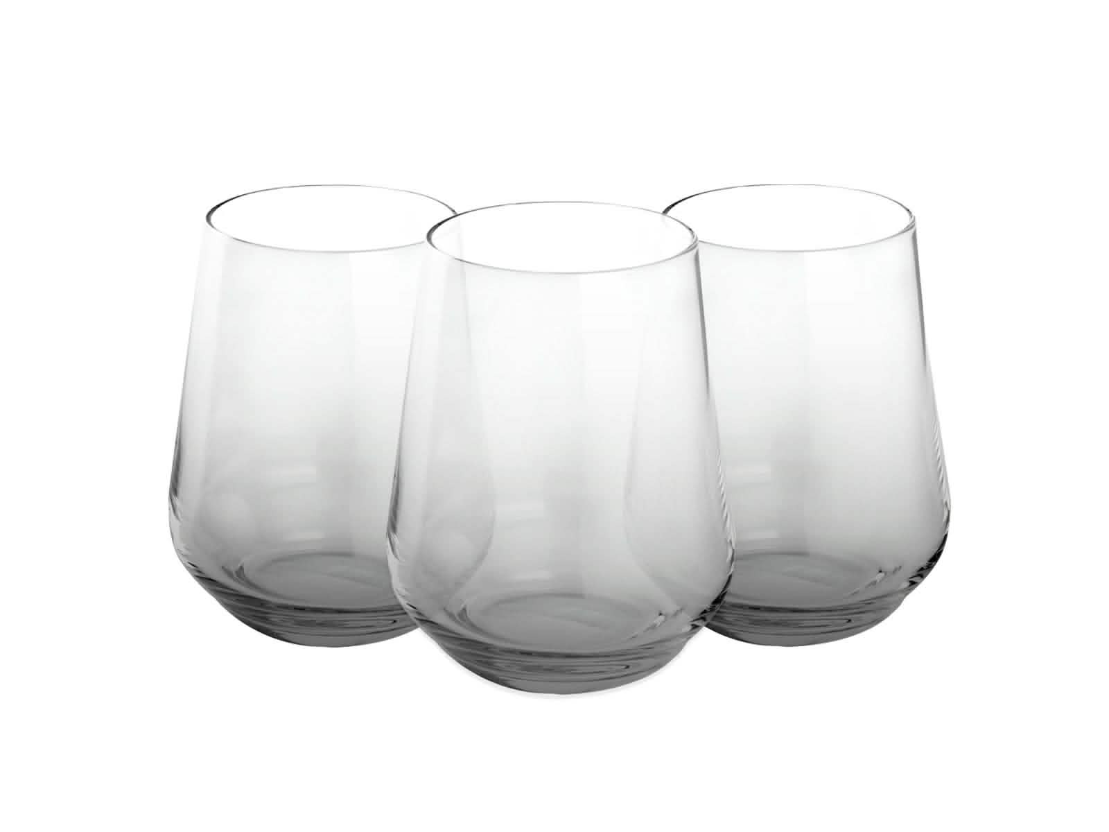 Vaso de Vidrio Gris Warenhaus