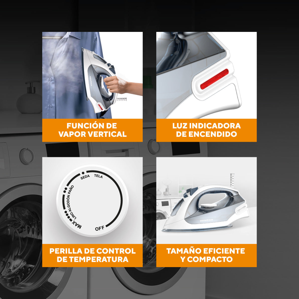 Plancha Cerámica C/Azul Niebla Warenhaus