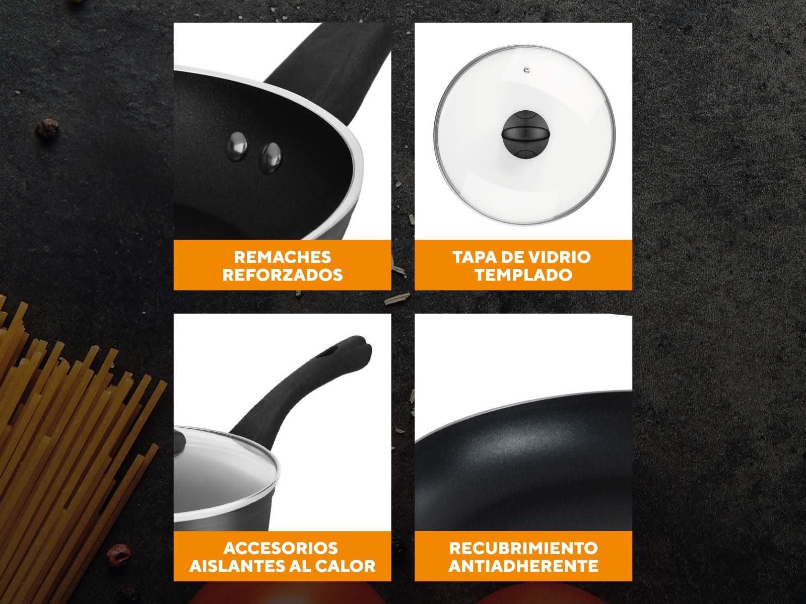 Set de Cocina 5Pzs Inducción Warenhaus
