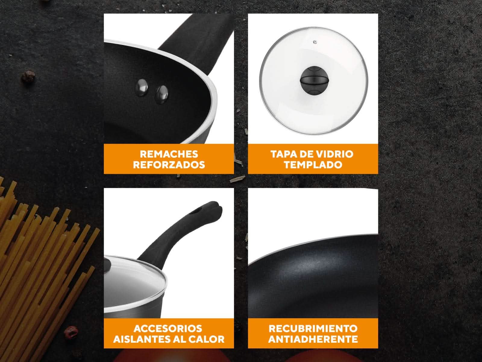 Set de Cocina 5Pzs Inducción Warenhaus