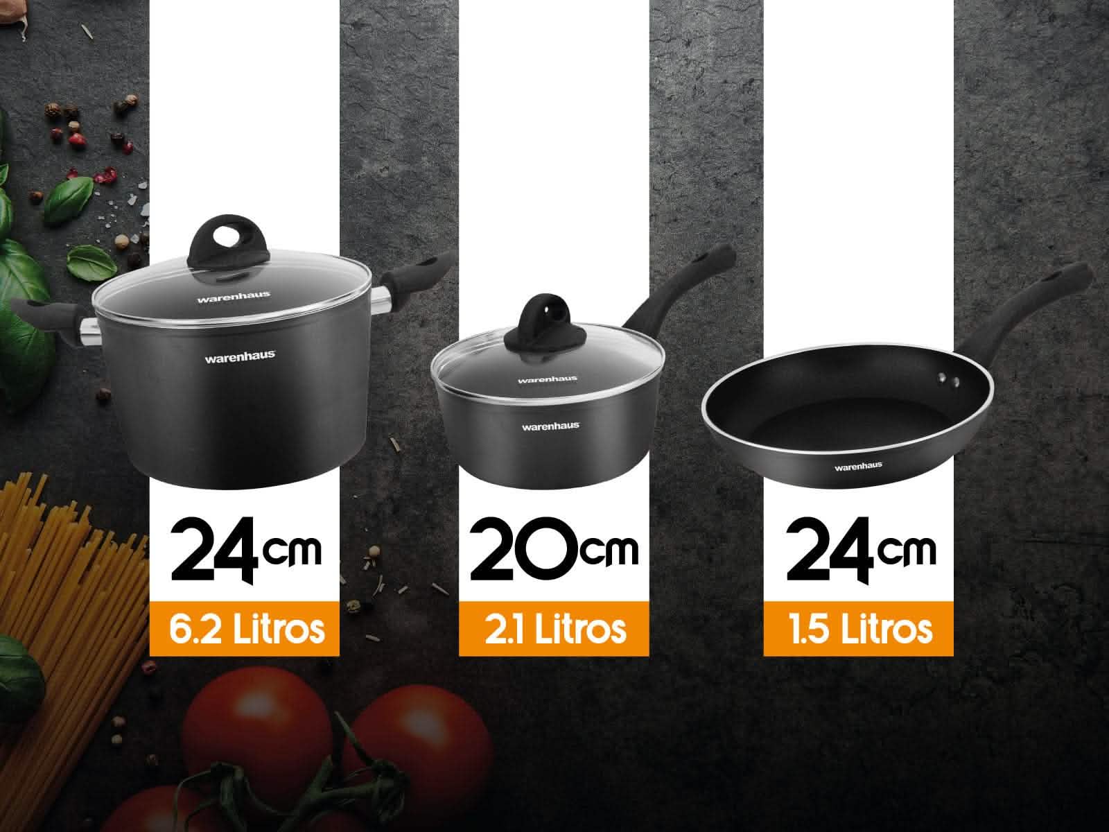 Set de Cocina 5Pzs Inducción Warenhaus