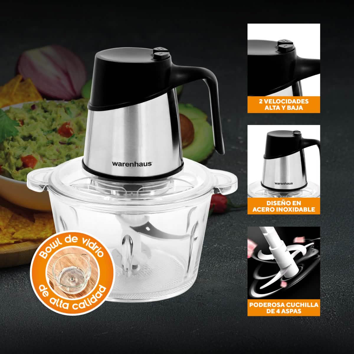 Procesador de alimentos Inox Warenhaus