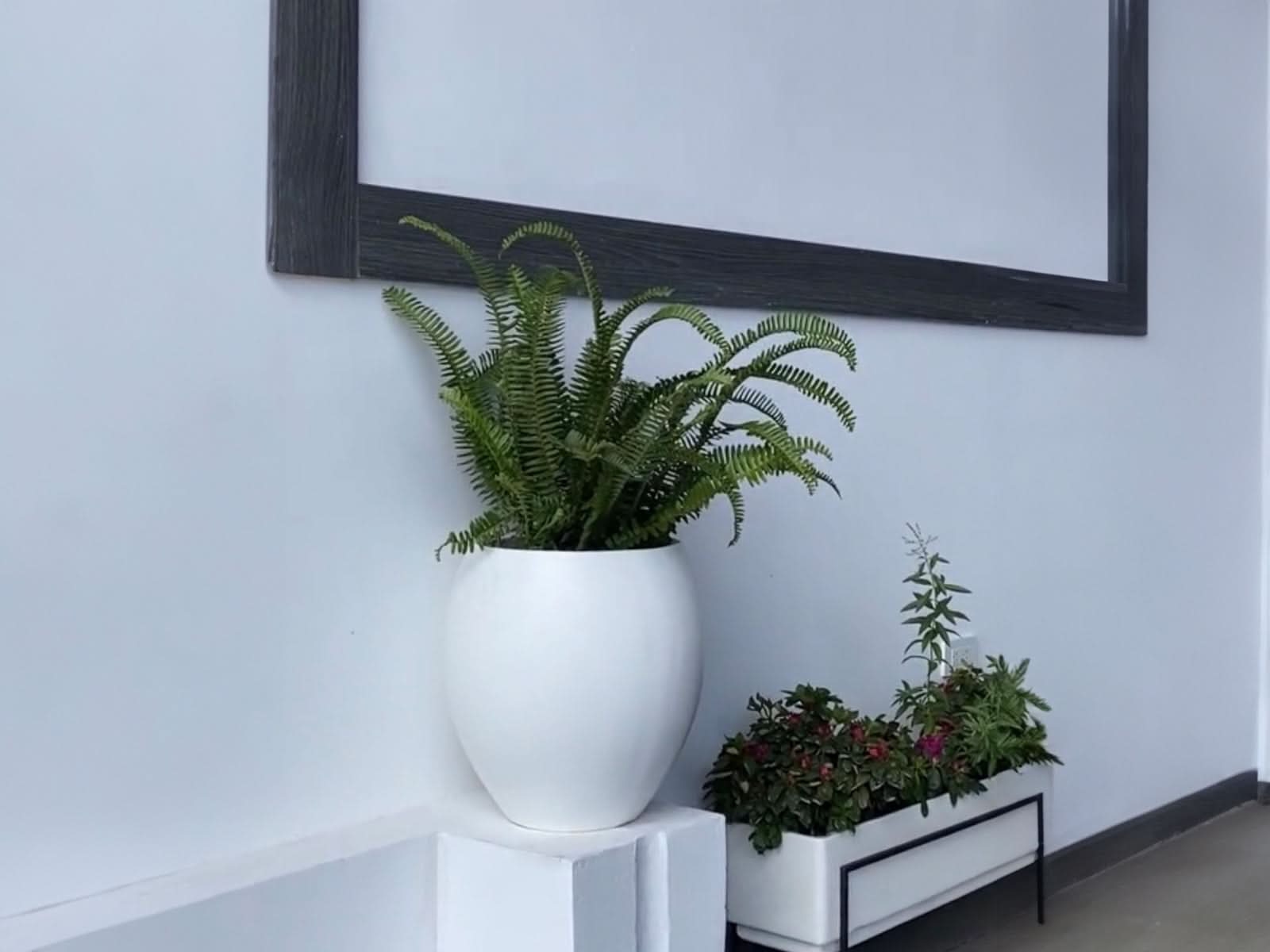 Maceta Barcelona Blanca Ovalo 38X33CM