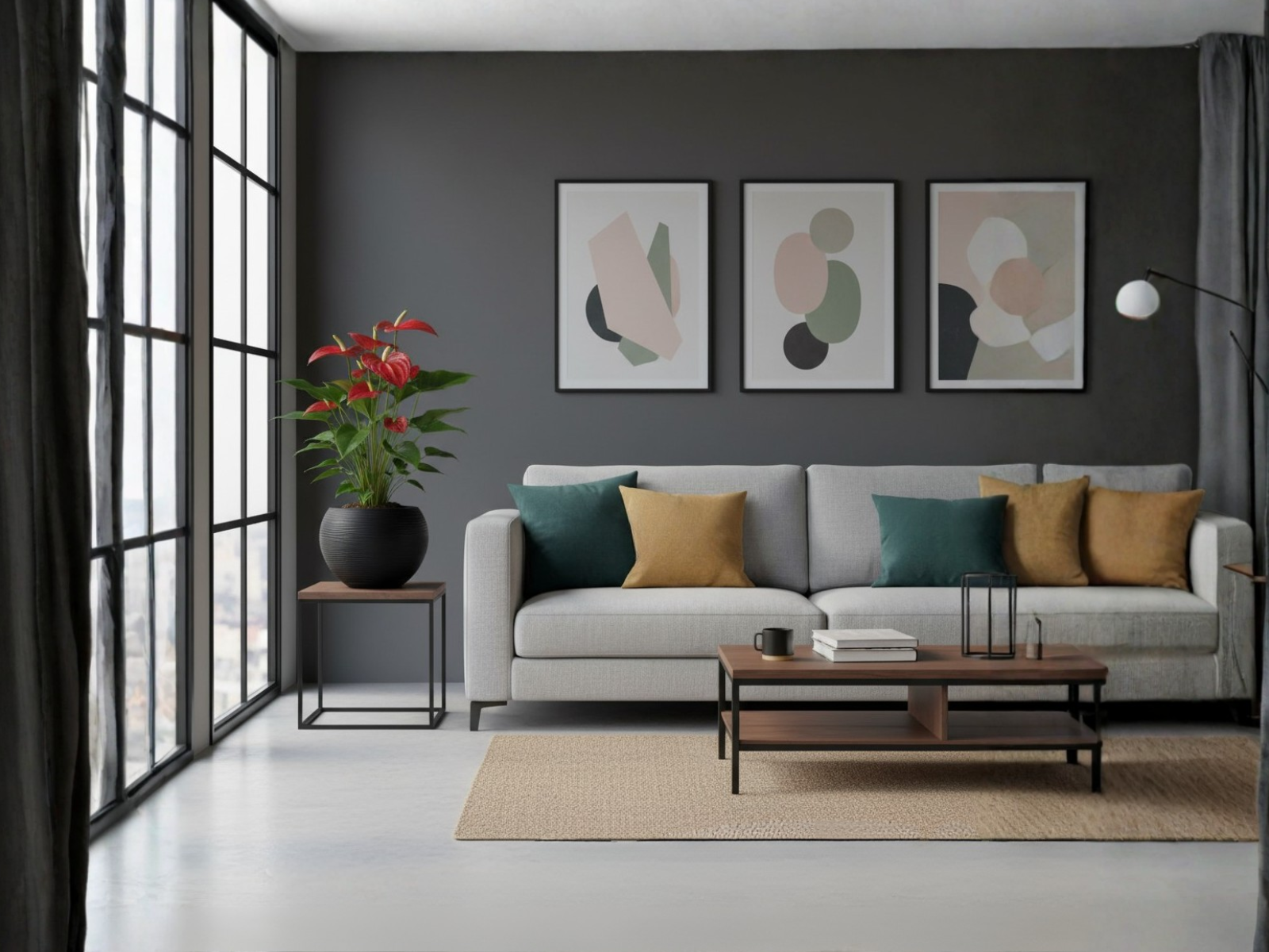 Maceta Florencia Sisal 27 x 24 cm C/Negro Floridis