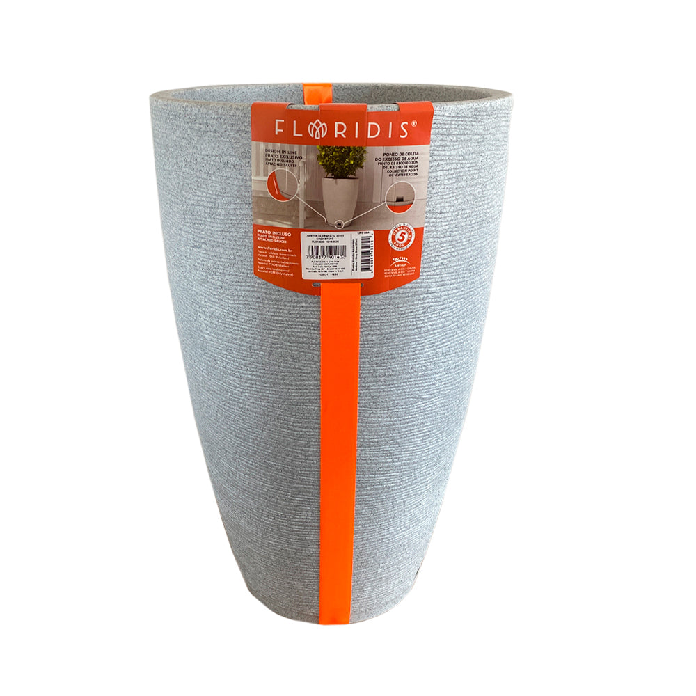 Maceta Amsterda Graffiato 35 x 65 cm Cemento