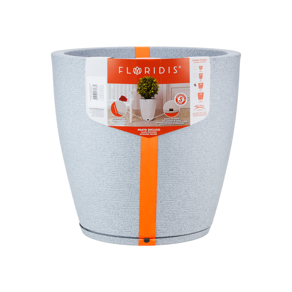 Maceta Amsterda Graffiato 40 x 45 cm Cemento