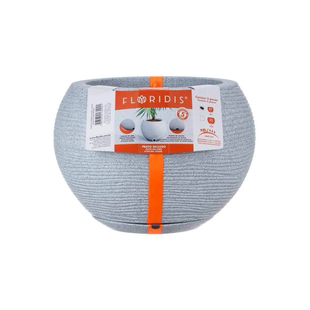 Maceta Florencia Sisal 17 x 19 cm C/Cemento Floridis