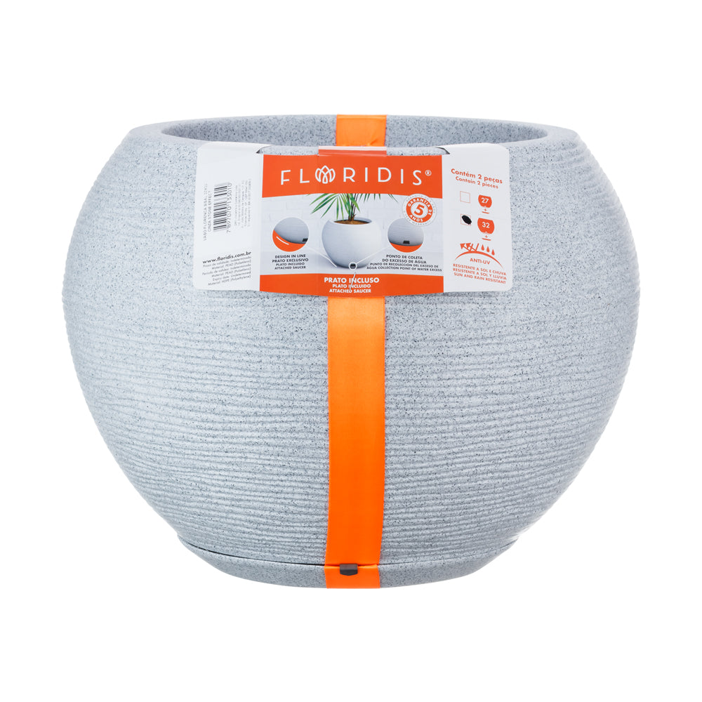 Maceta Florencia Sisal 32 x 32 cm Cemento