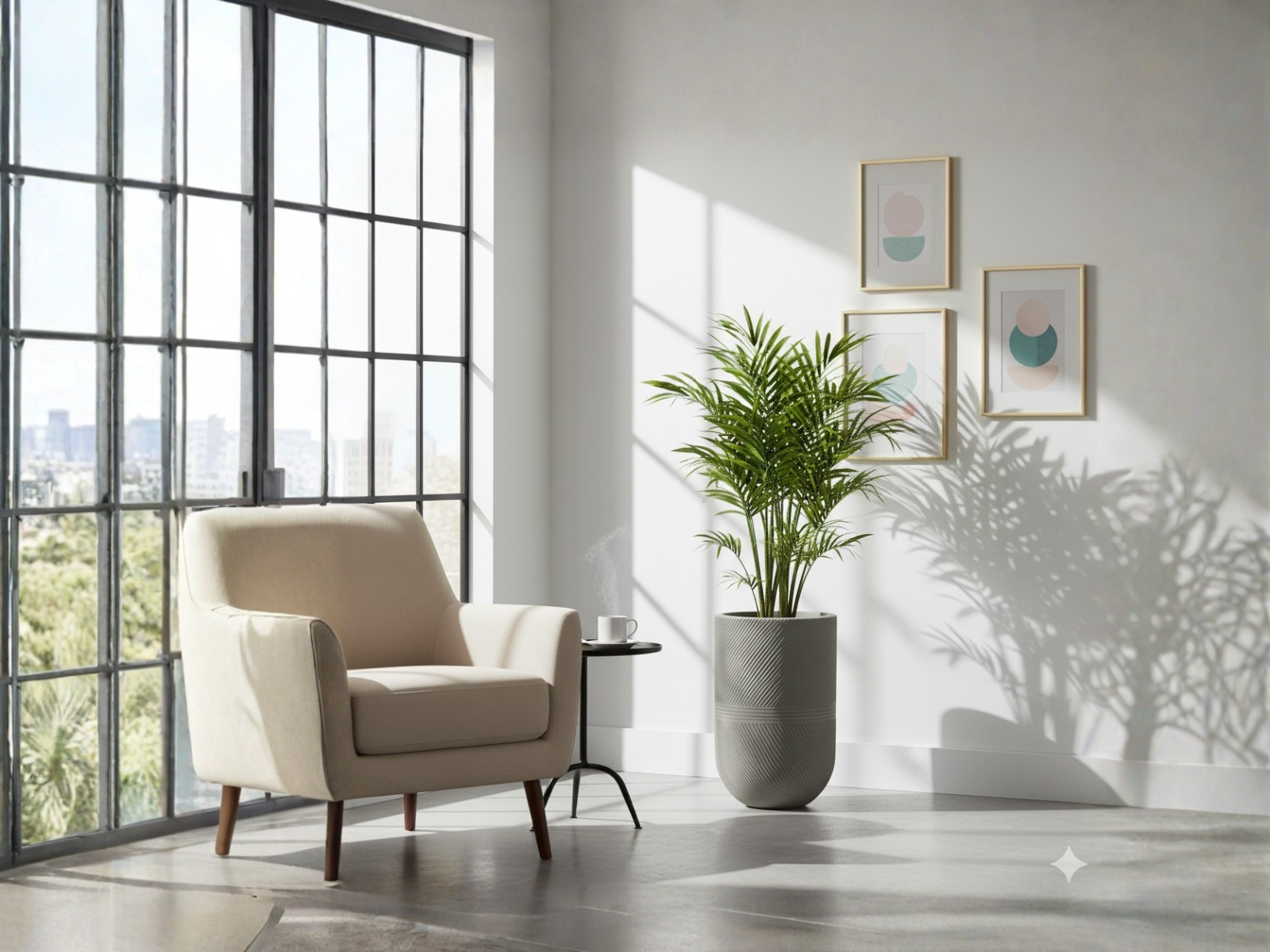 Maceta Argos 28 x 57 cm C/Cemento Floridis