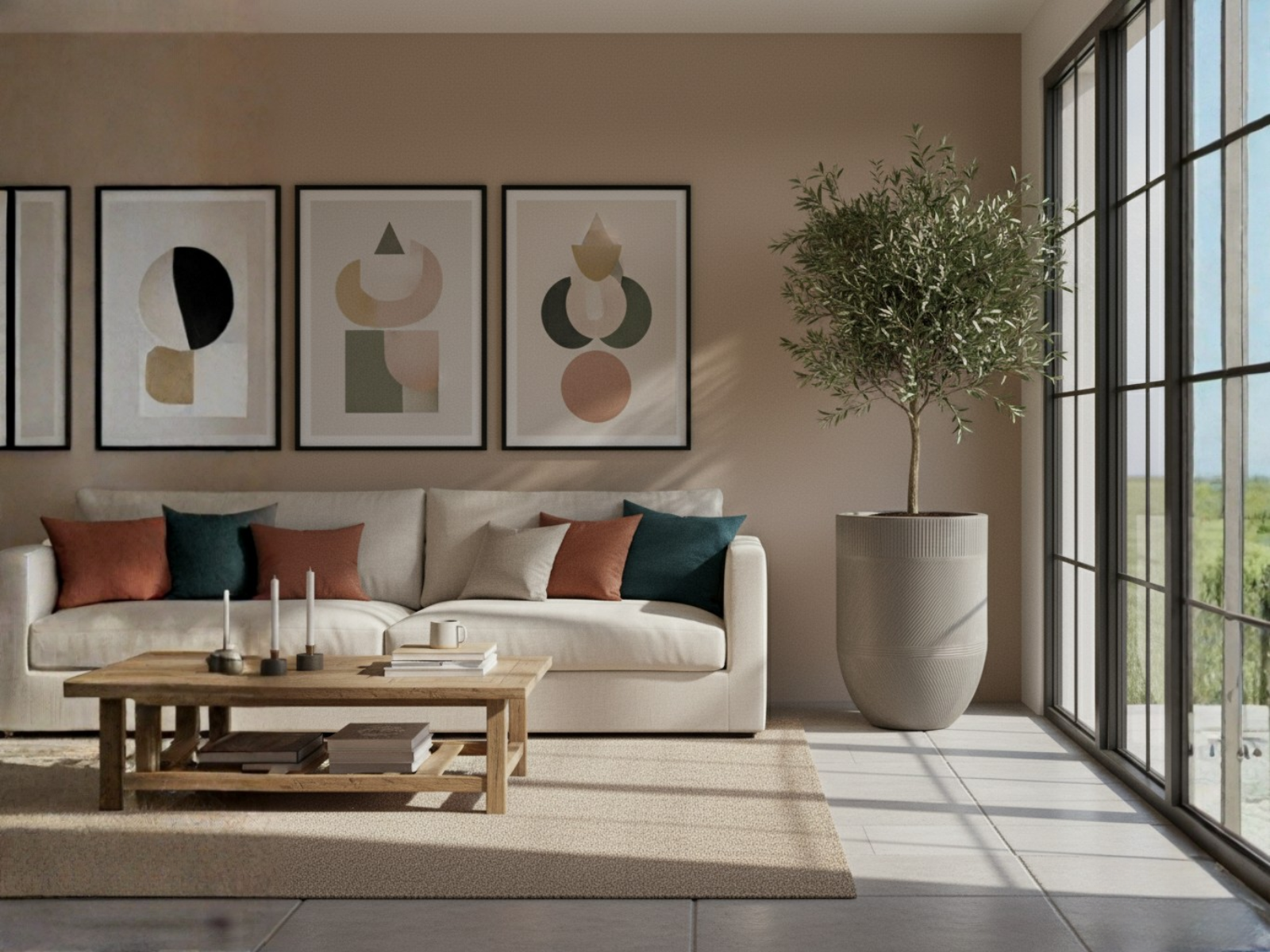 Maceta Argos 36 x 75 C/Cemento Floridis