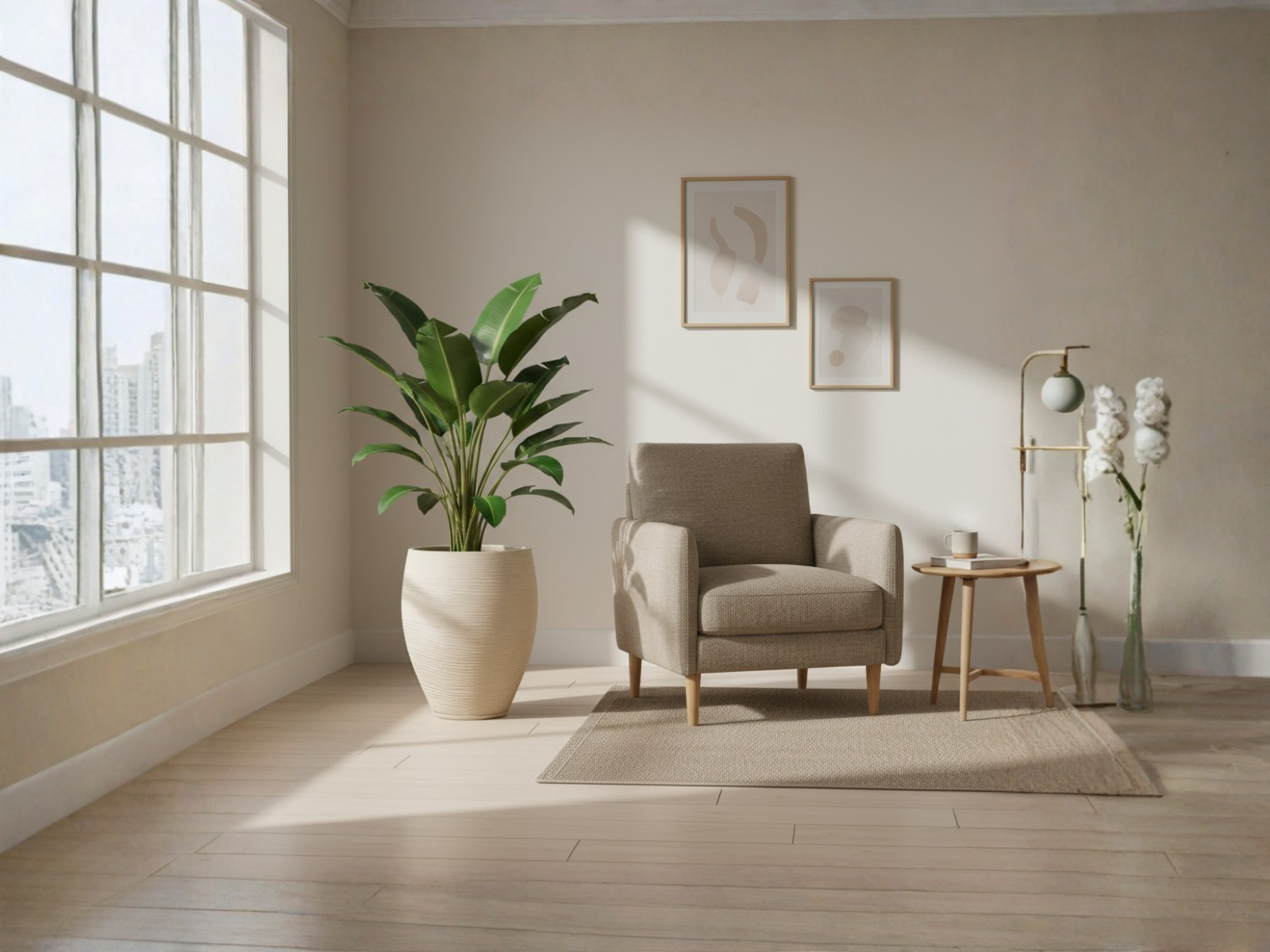 Maceta Florencia Sisal 35 x 60 cm C/Beige Floridis