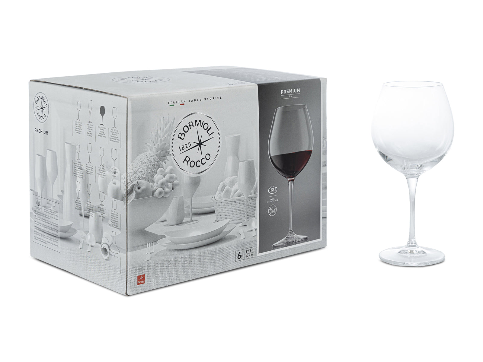 Set de 6 Copas Para Vino Premium Bormioli Rocco