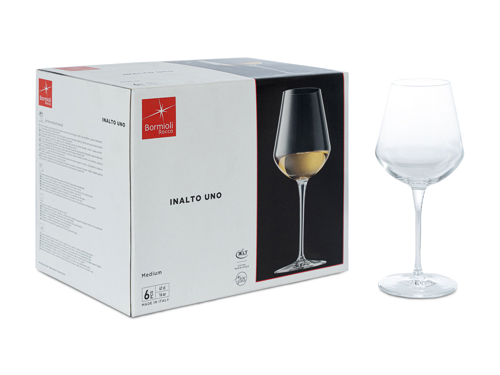 Set de 6 Copas Para Vino Inalto Uno Premium Bormioli Rocco