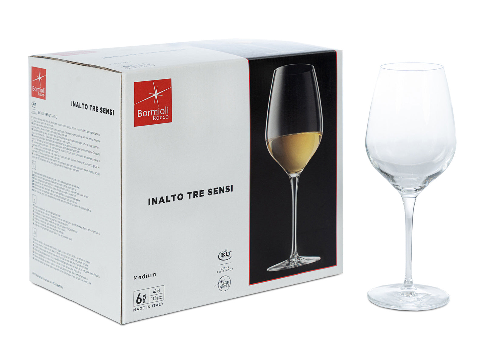 Set de 6 Copas de Champagne Inalto Tre Sensi Bormioli Rocco