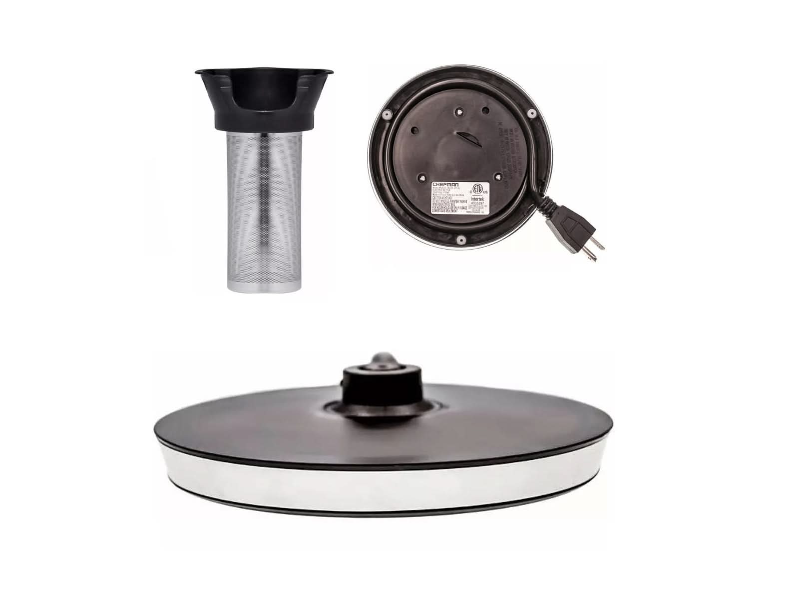 Tetera Electrica Inalambrica 1.8 Litros Chefman Alti