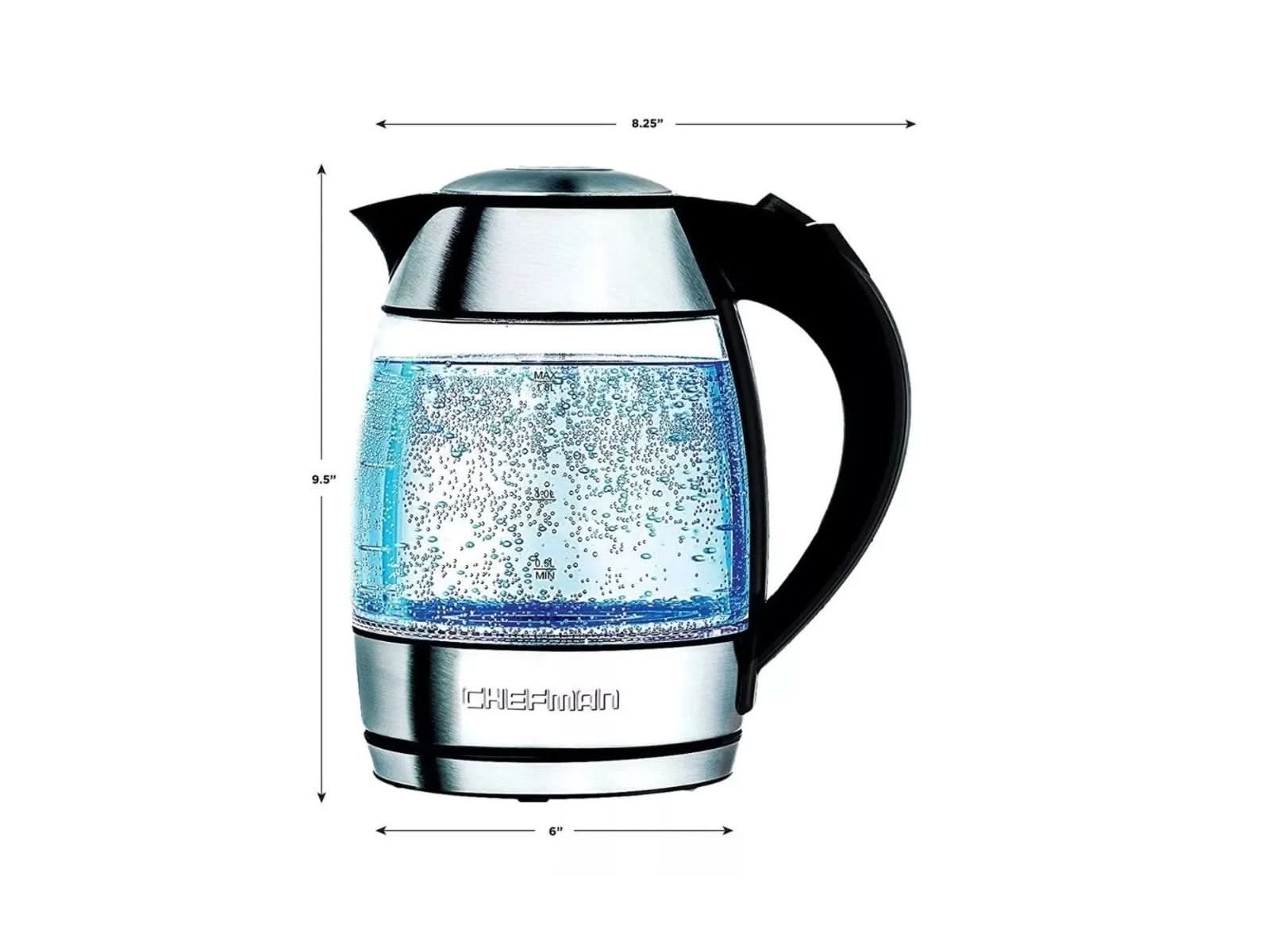 Tetera Electrica Inalambrica 1.8 Litros Chefman Alti