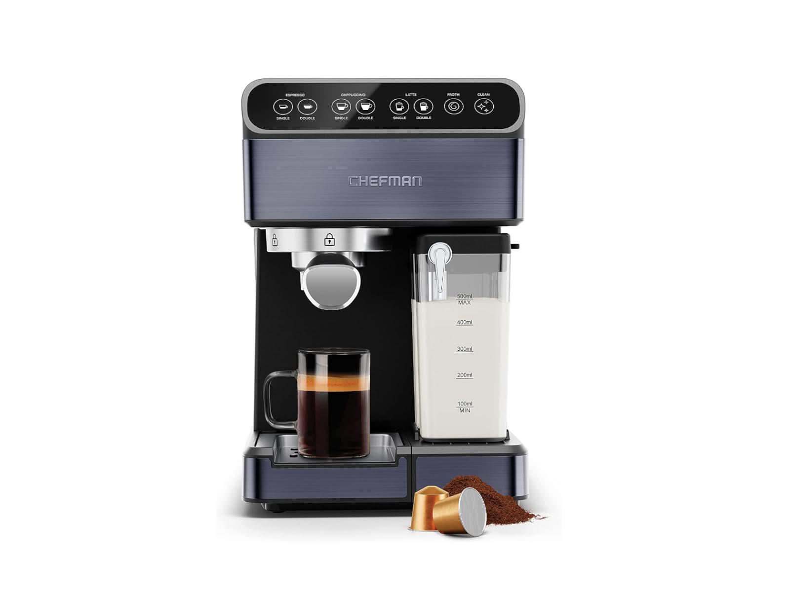 Cafetera Expreso Capuchino Late Chefman 6 En 1 Alti