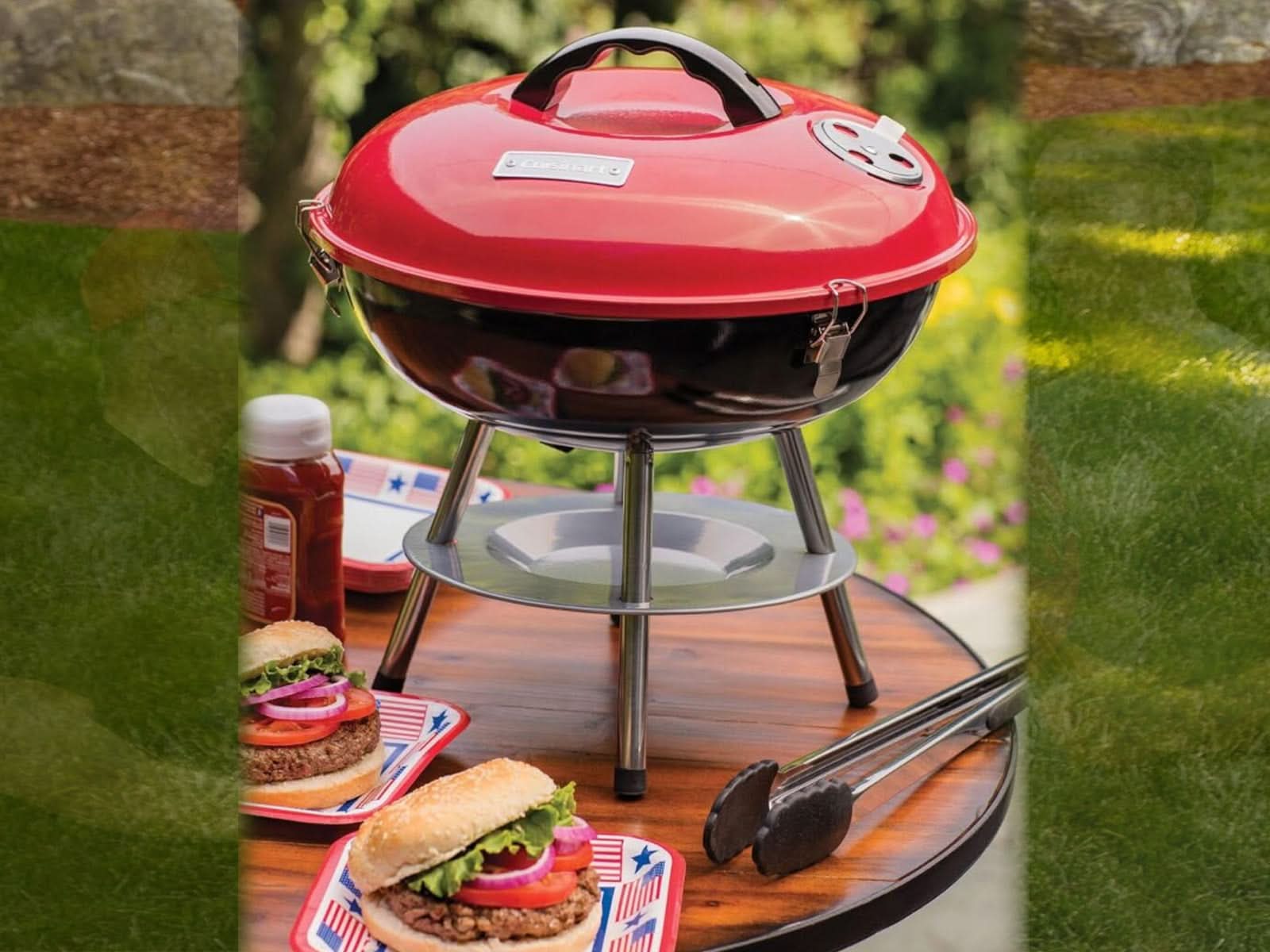 Parrilla De Carbón Cuisinart Portatil