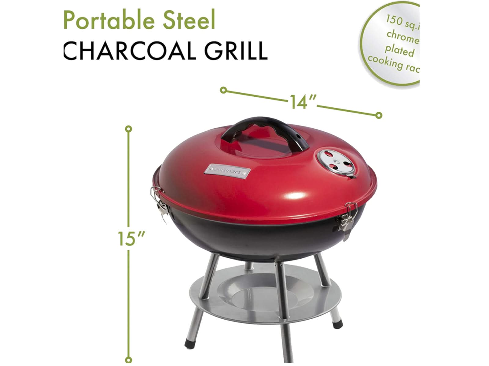 Parrilla De Carbón Cuisinart Portatil