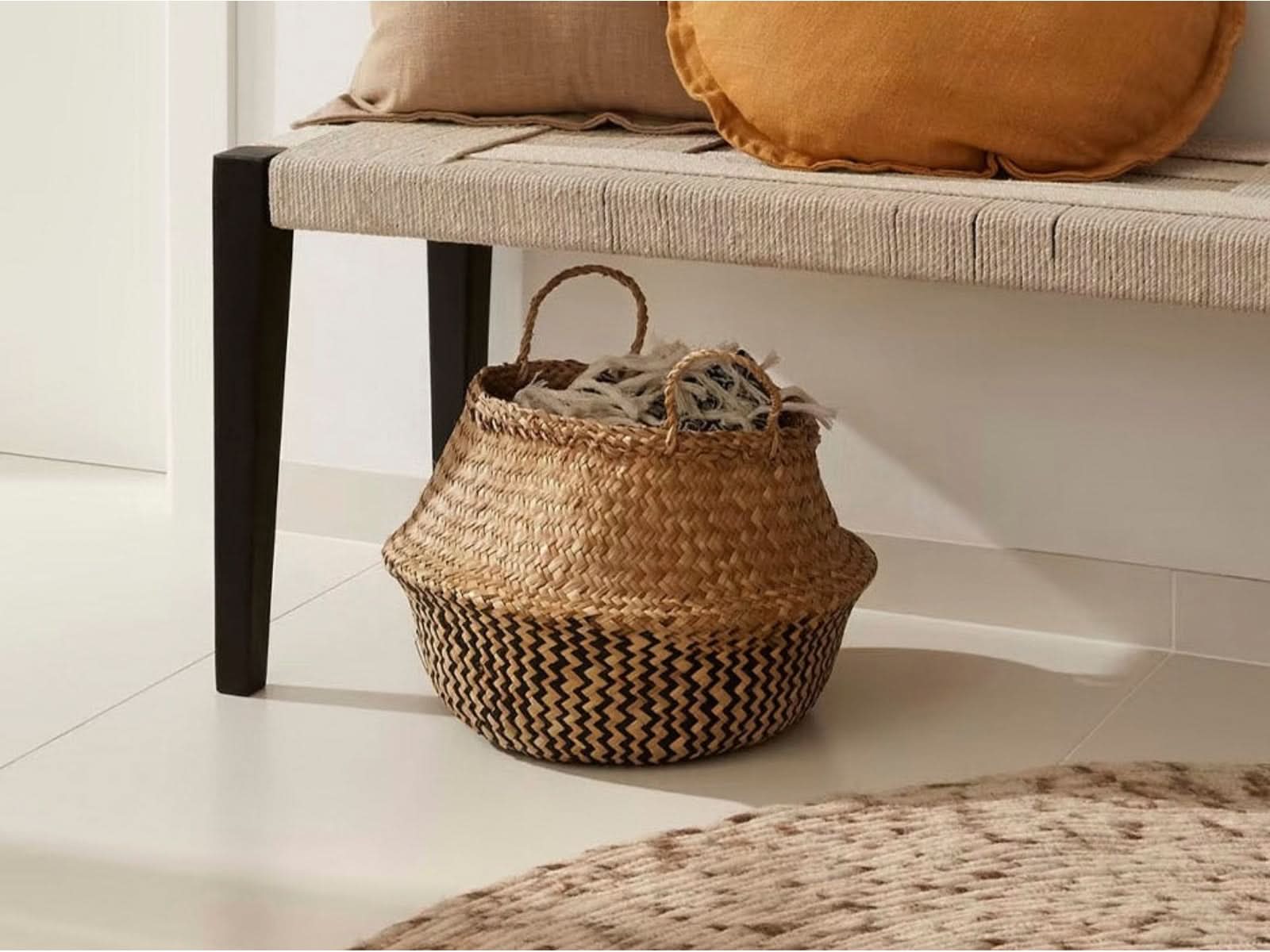 Cesta de Fibra Thai Natural