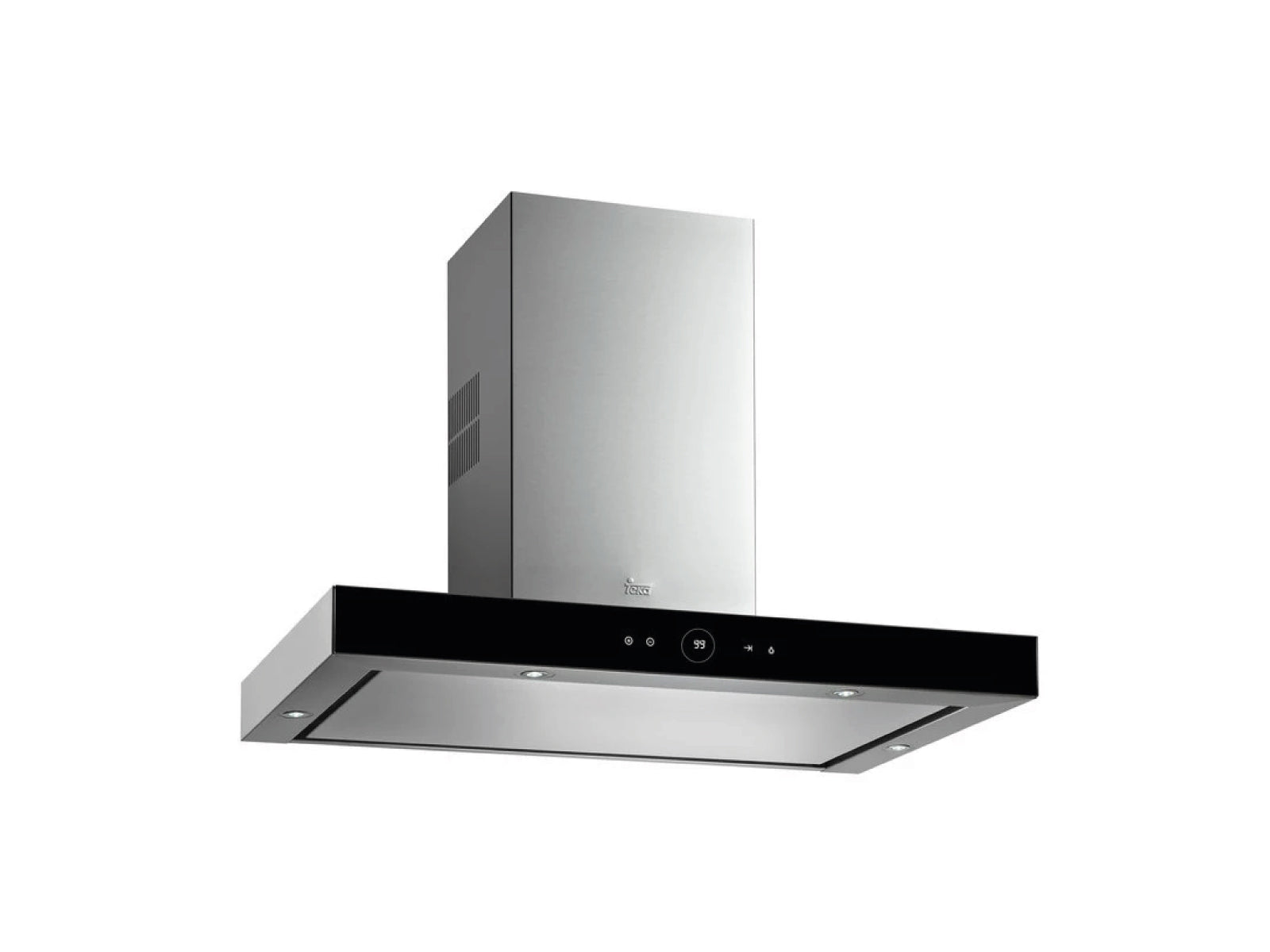 Campana Vertical Cristal Frontal Negrodlv 98660 TRL Quadro Teka