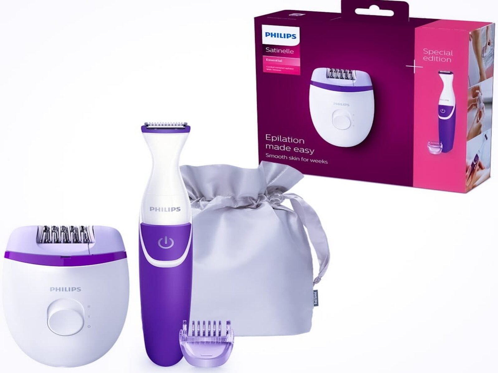 Depiladora Satinelle Essential Perfilador Philips