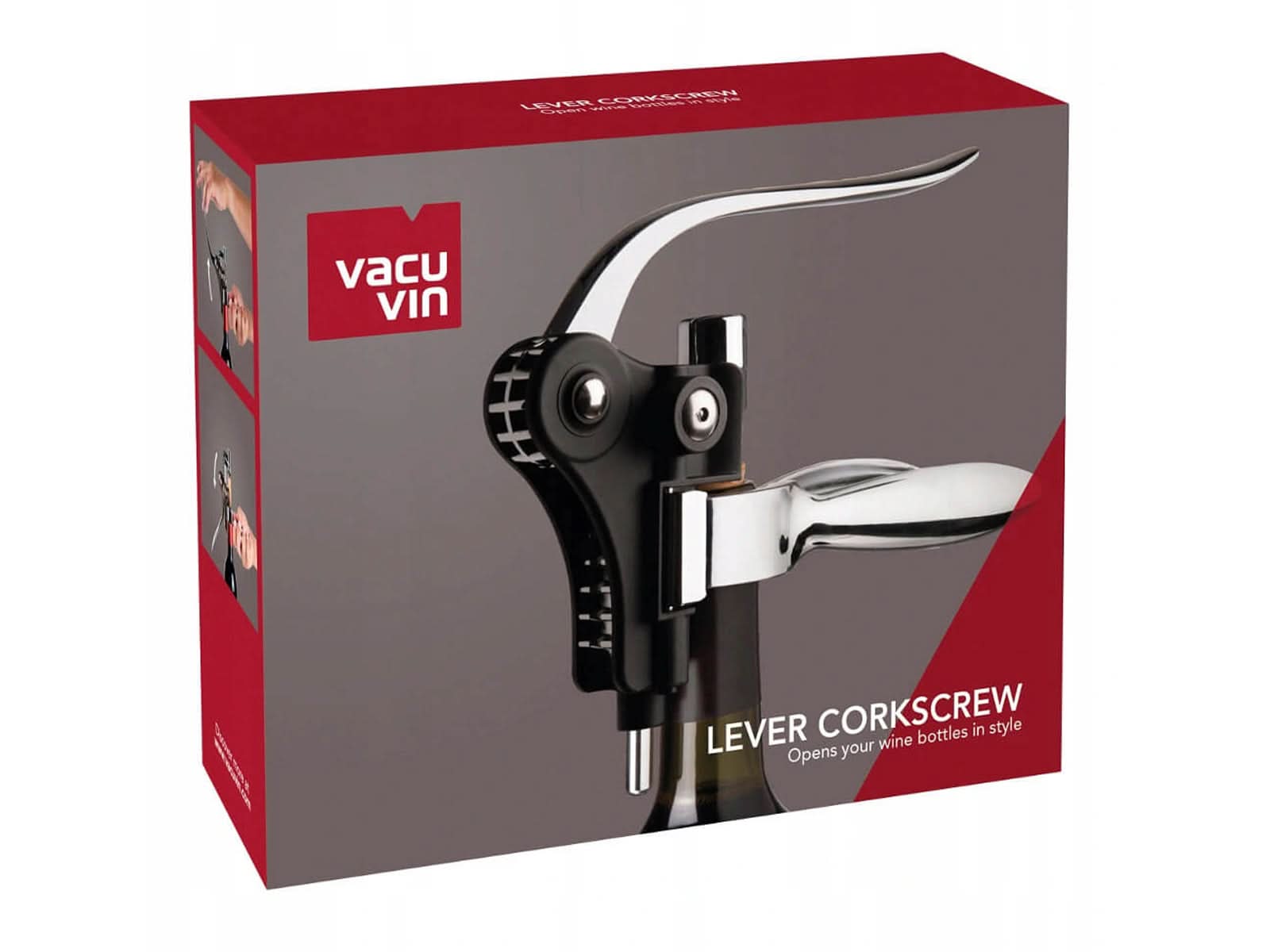 Sacacorchos con Palanca Vacu Vin