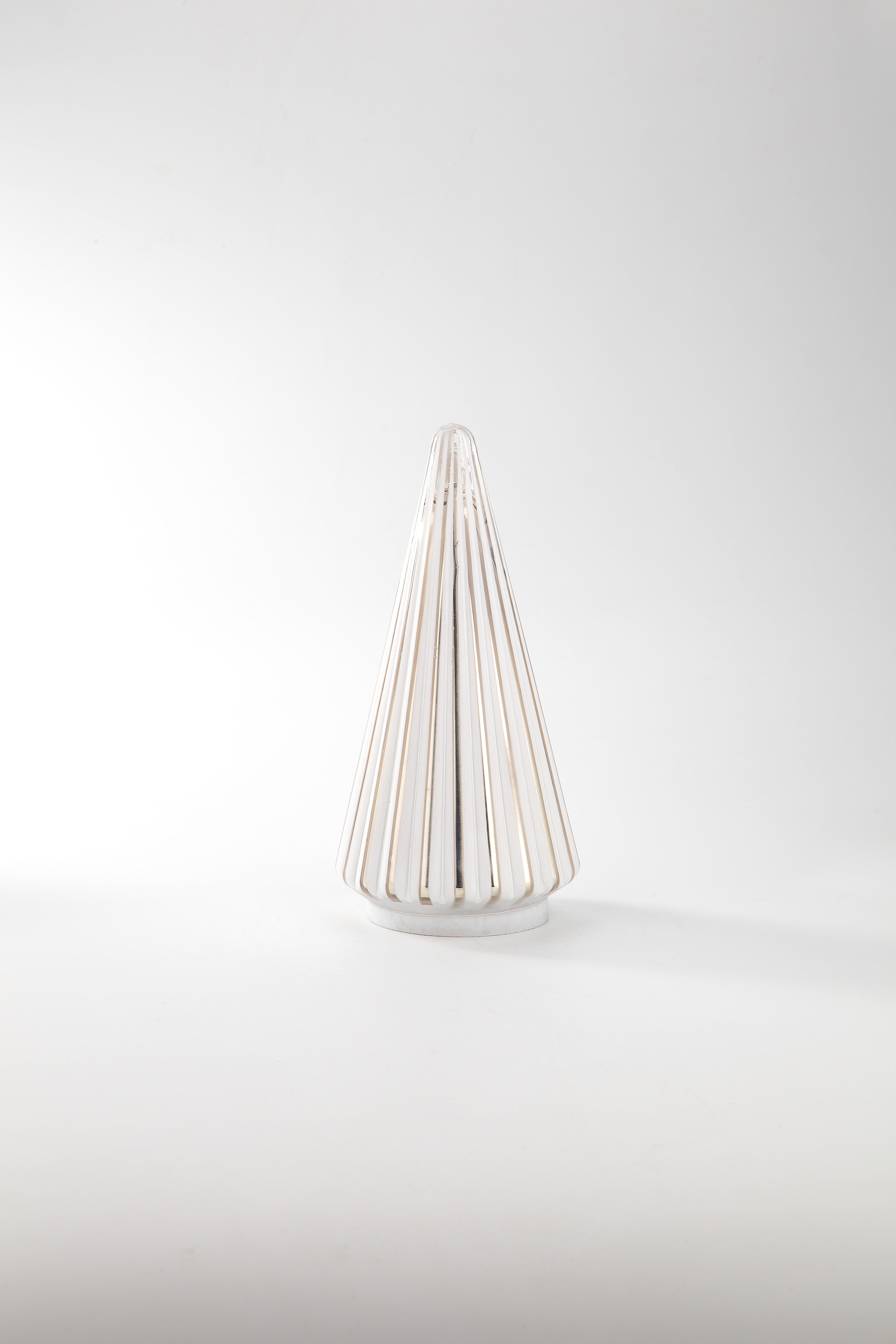 Figura Arbol de Navidad Vidrio Gris