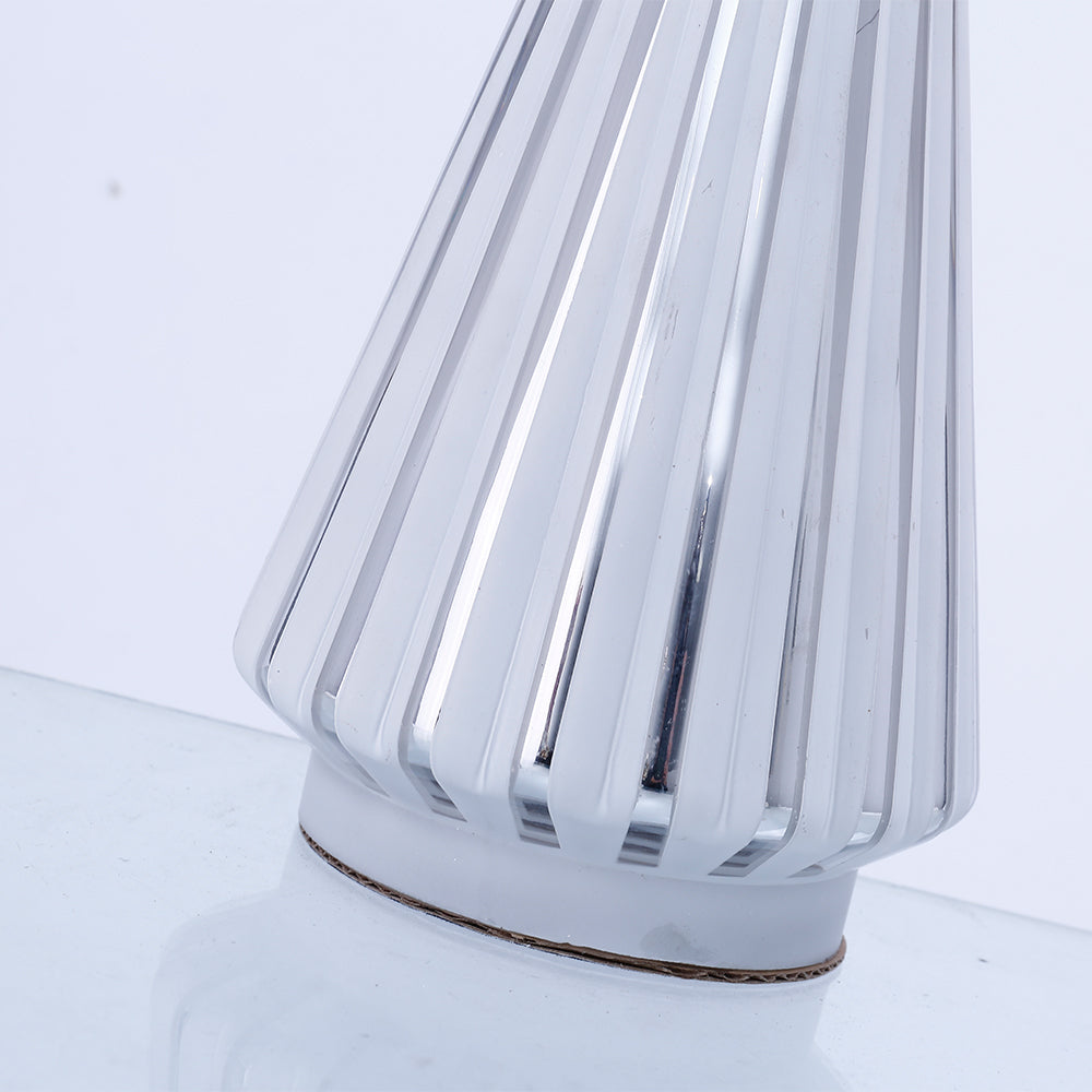 Figura Arbol de Navidad Vidrio Gris