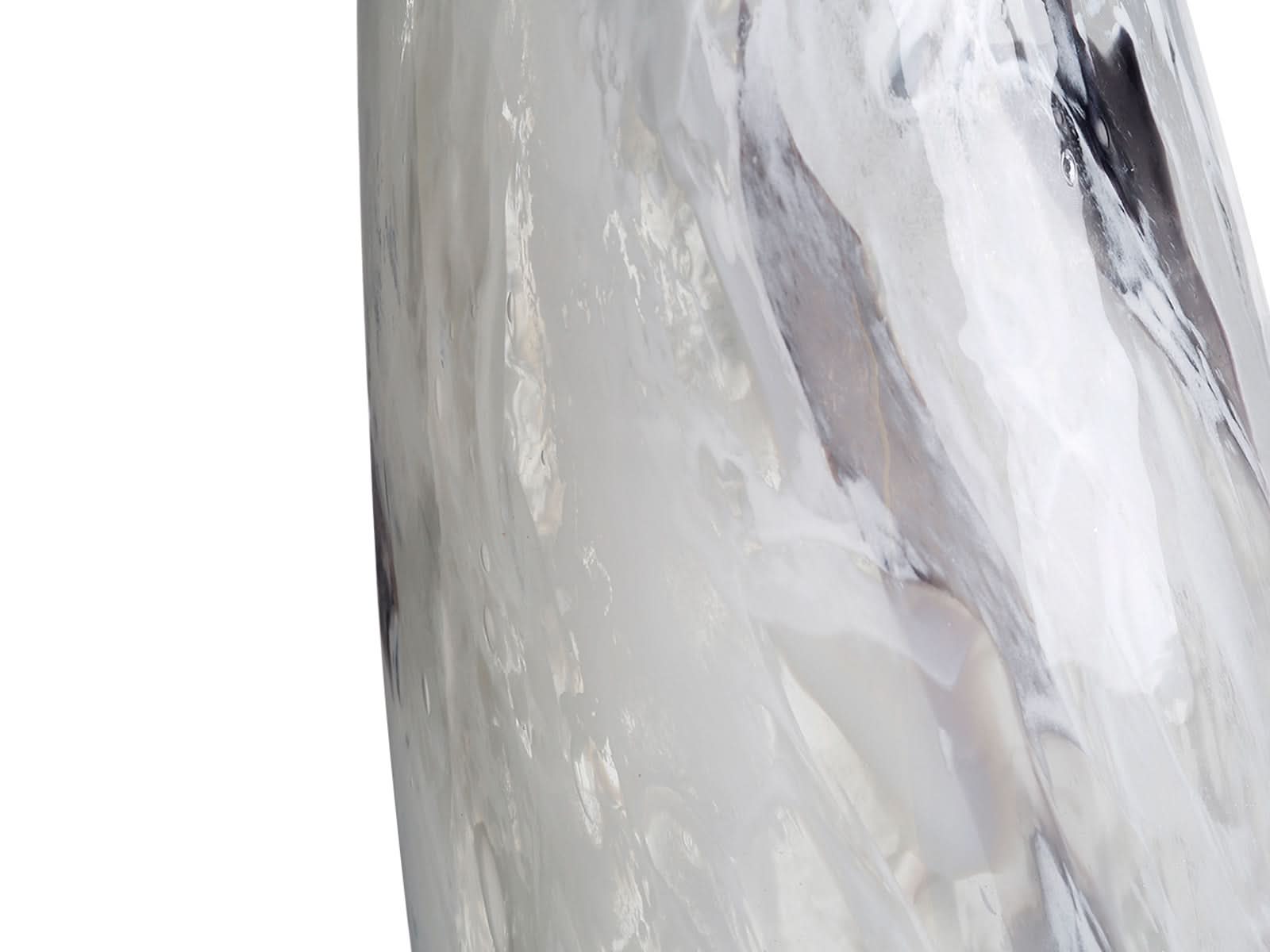 Florero Vidrio Hielo Blanco