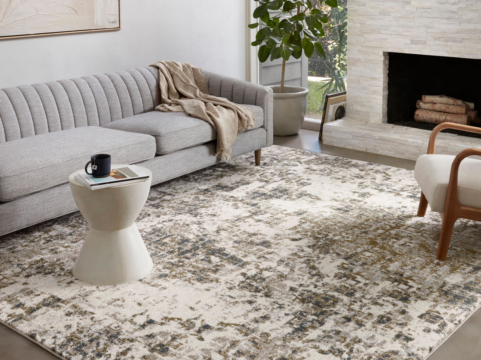 Alfombra Texturizada C/Beige