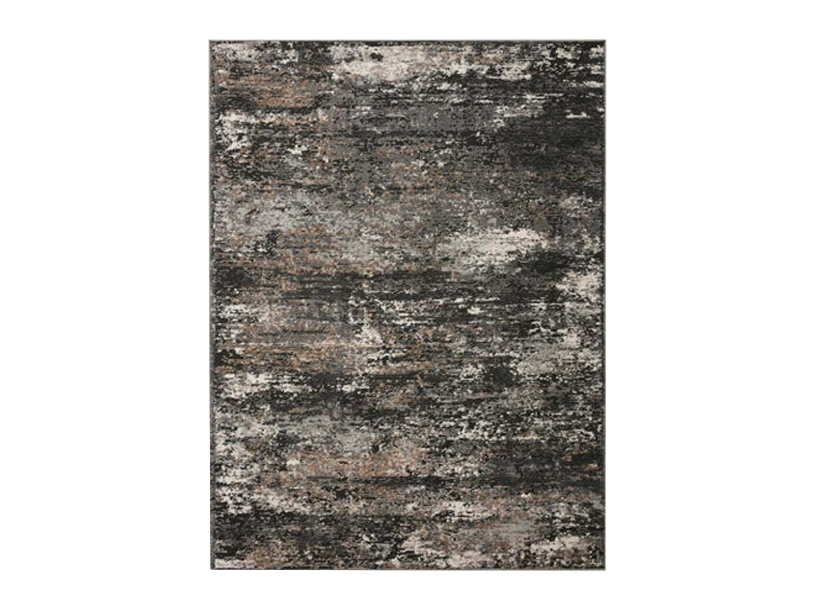 Alfombra Large Negro Y Gris