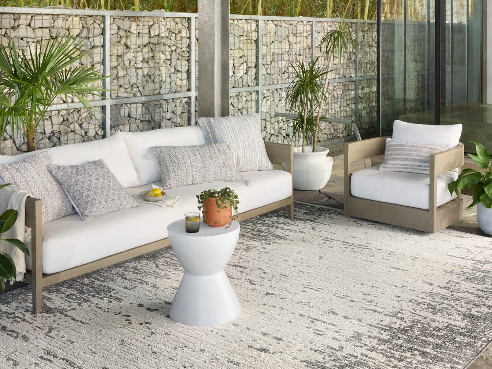 Alfombra Outdoor Terrasse Ivory Grey