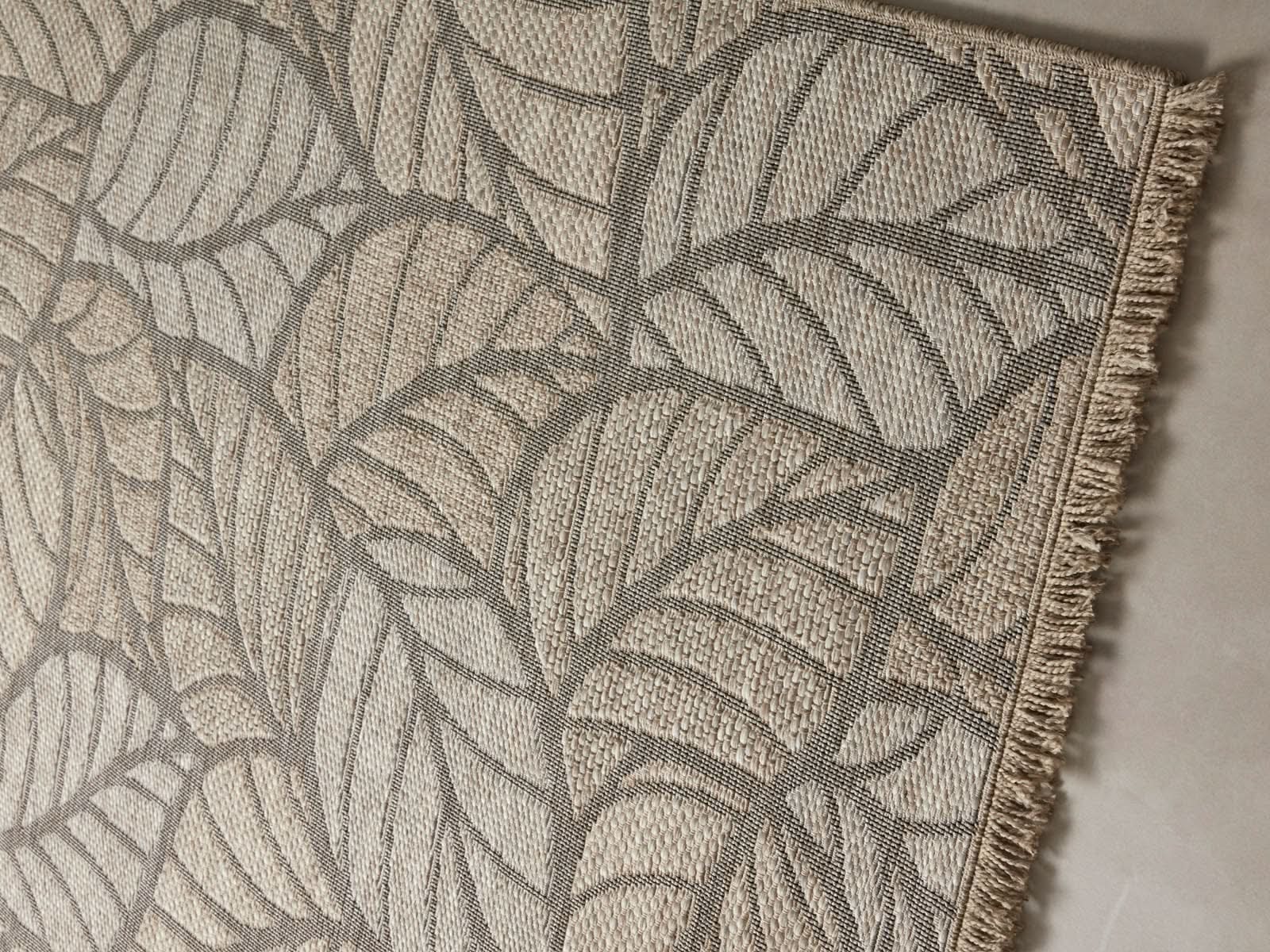 Alfombra Outdoor Terrasse Beige Hojas