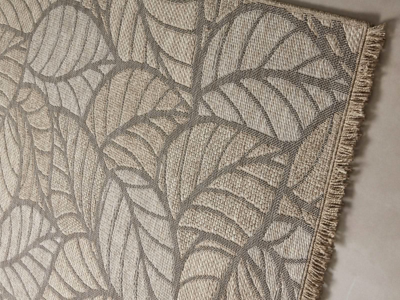 Alfombra Outdoor Terrasse Beige Hojas