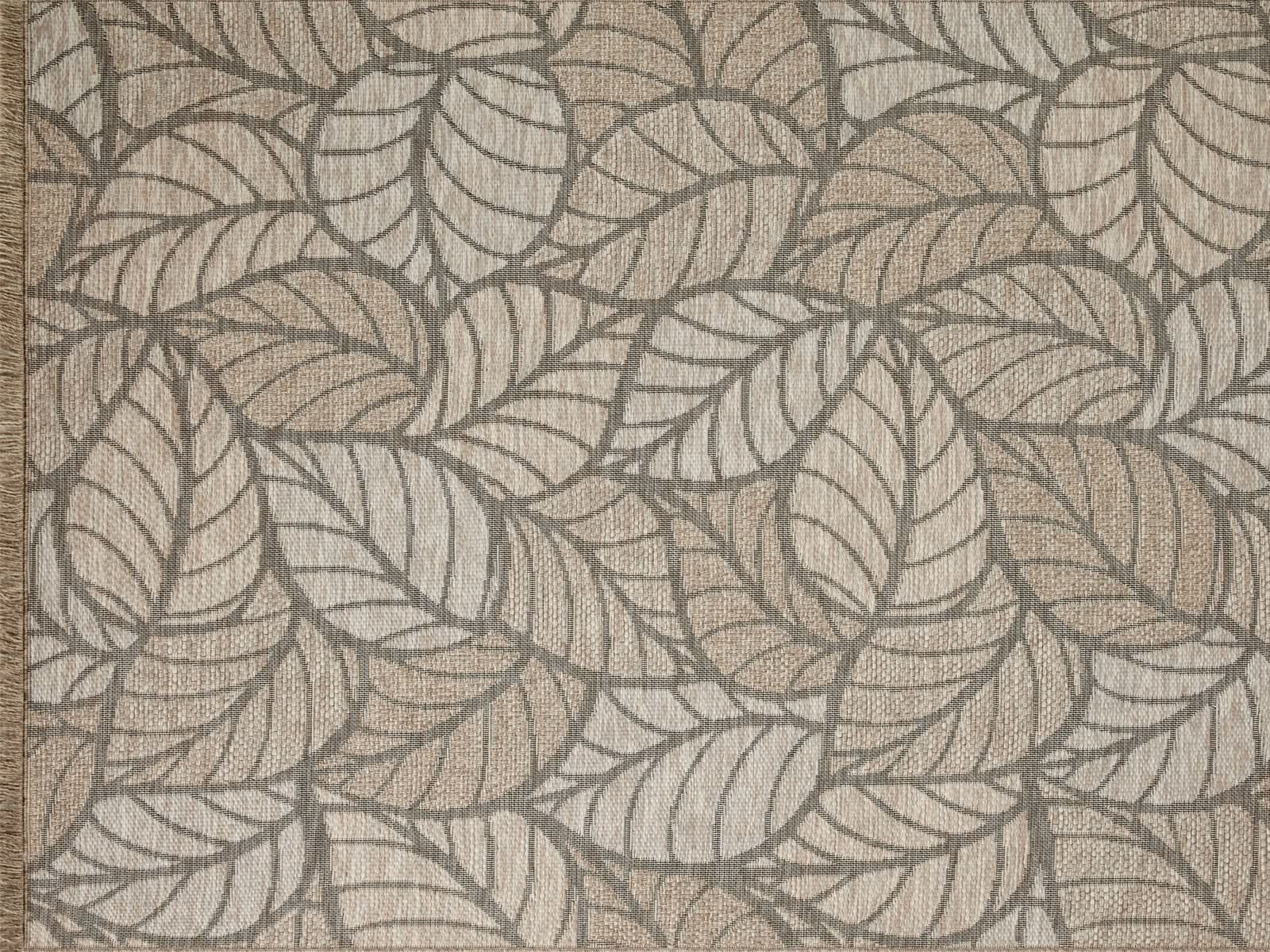 Alfombra Outdoor Terrasse Beige Hojas