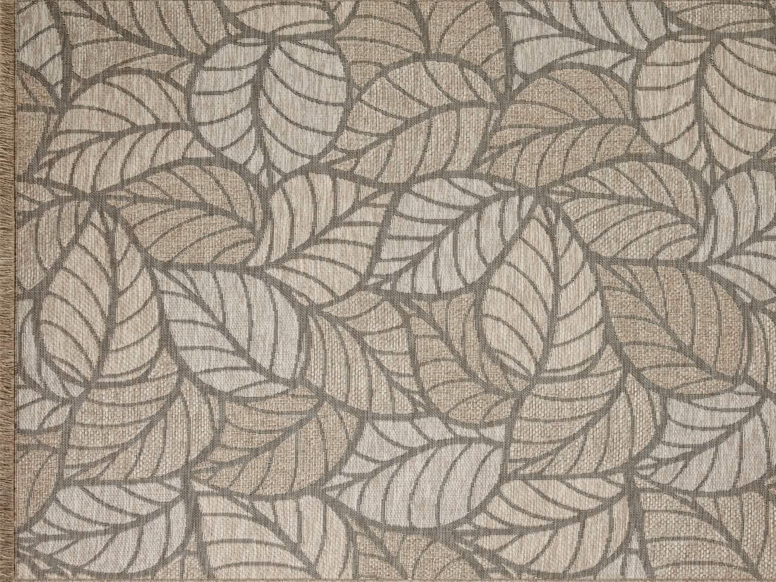 Alfombra Outdoor Terrasse Beige Hojas