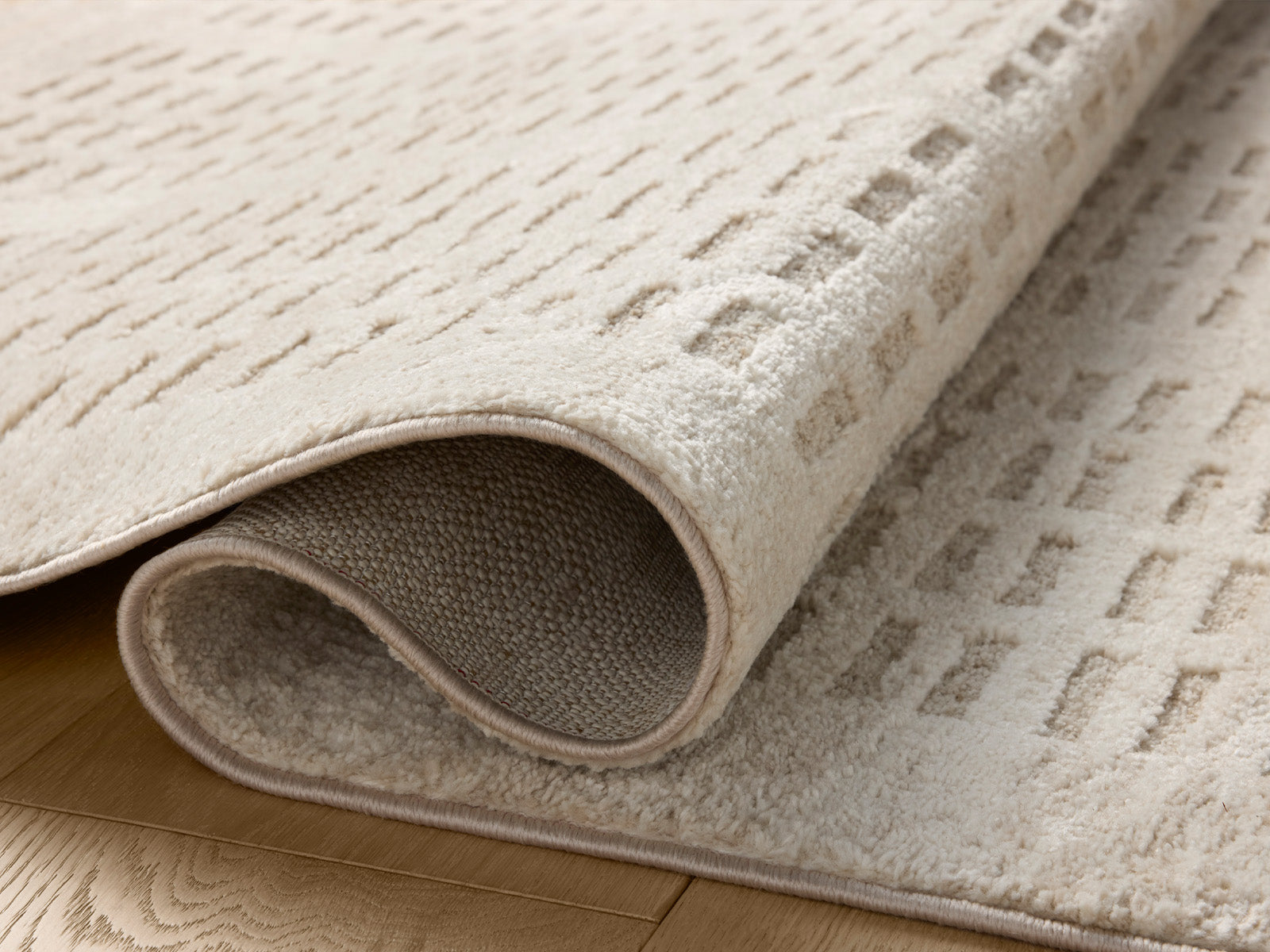 Alfombra Mot Beige Texturizada