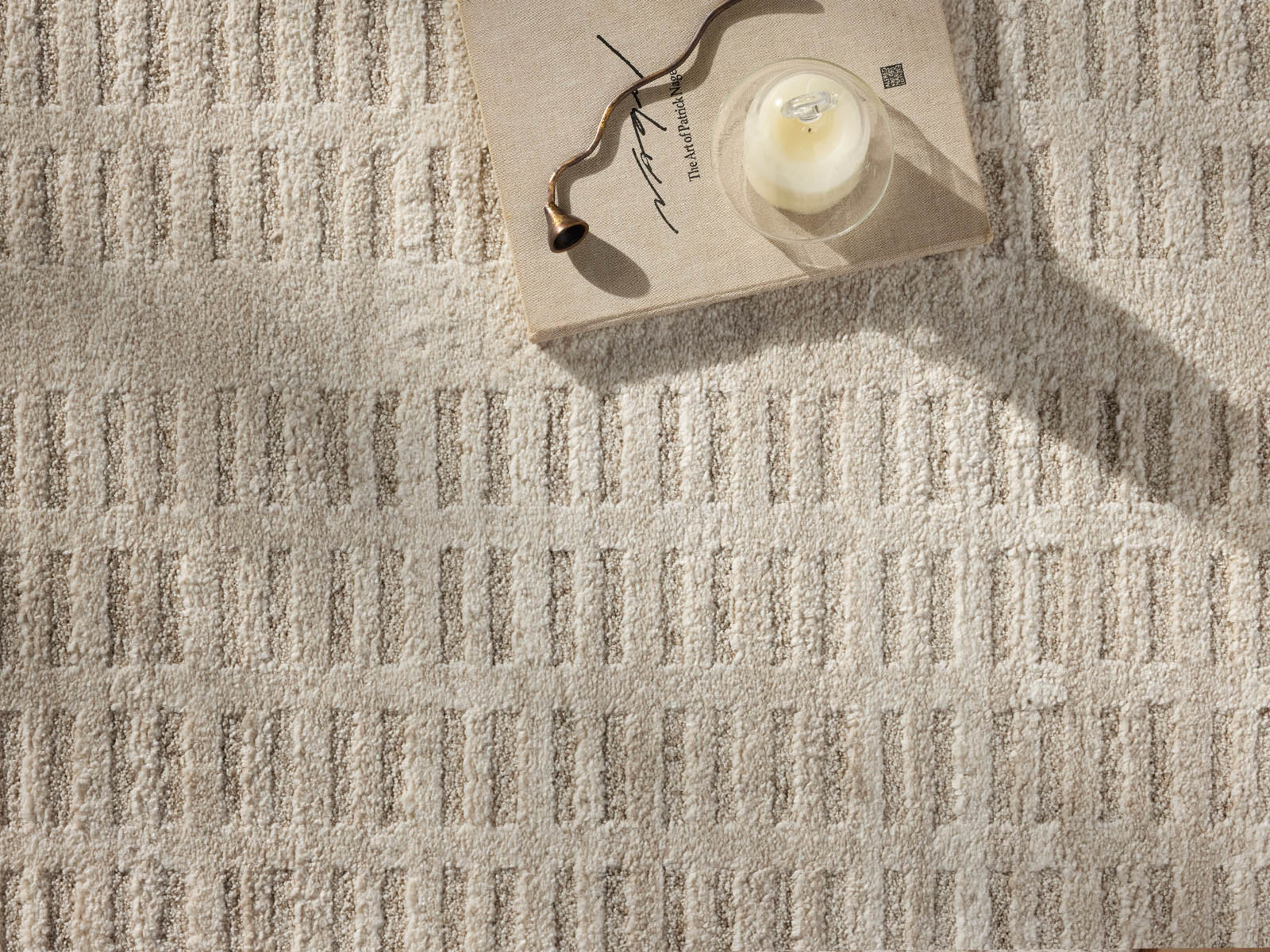 Alfombra Mot Beige Texturizada