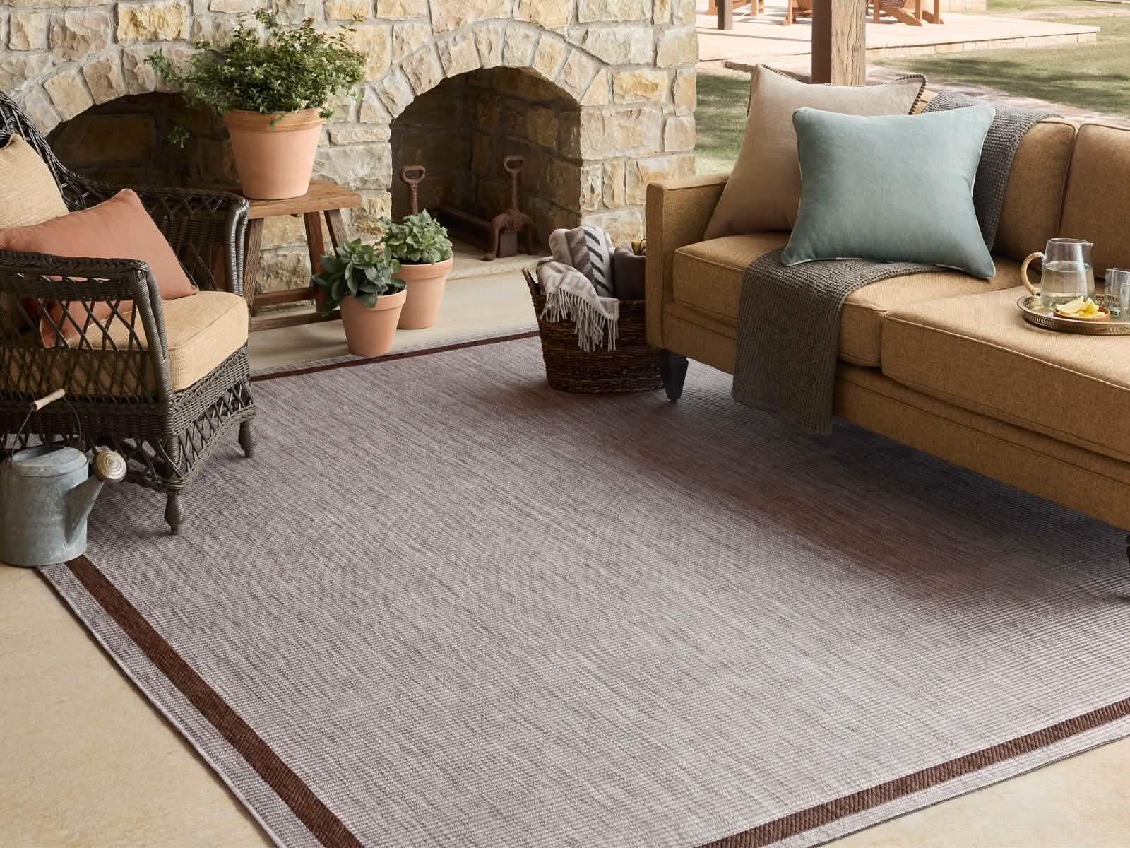 Alfombra Reversible C/Beige y Cafe