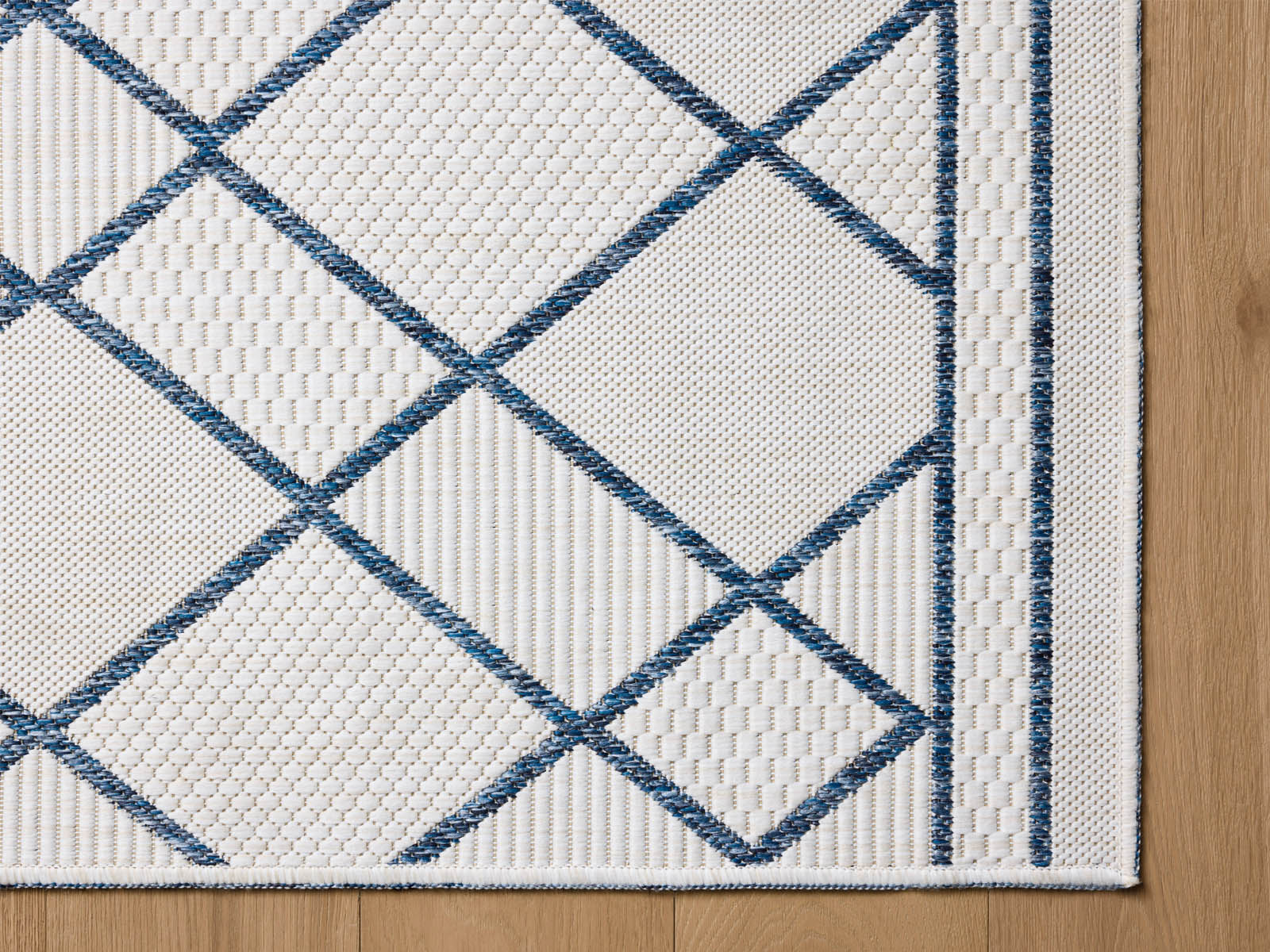 Alfombra Reversible C/Beige y Azul
