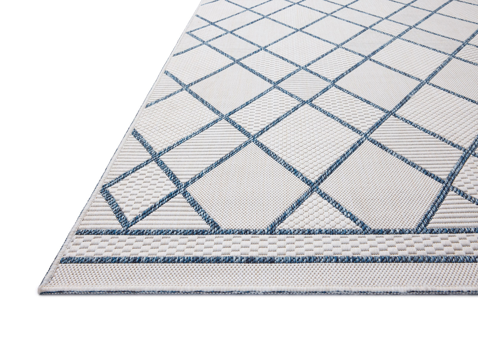 Alfombra Reversible C/Beige y Azul