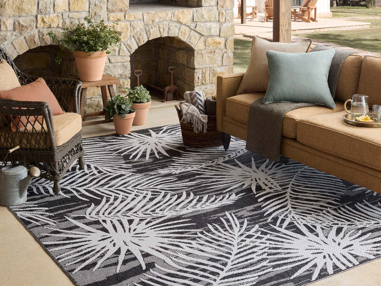 Alfombra Reversible C/Gris con Diseño