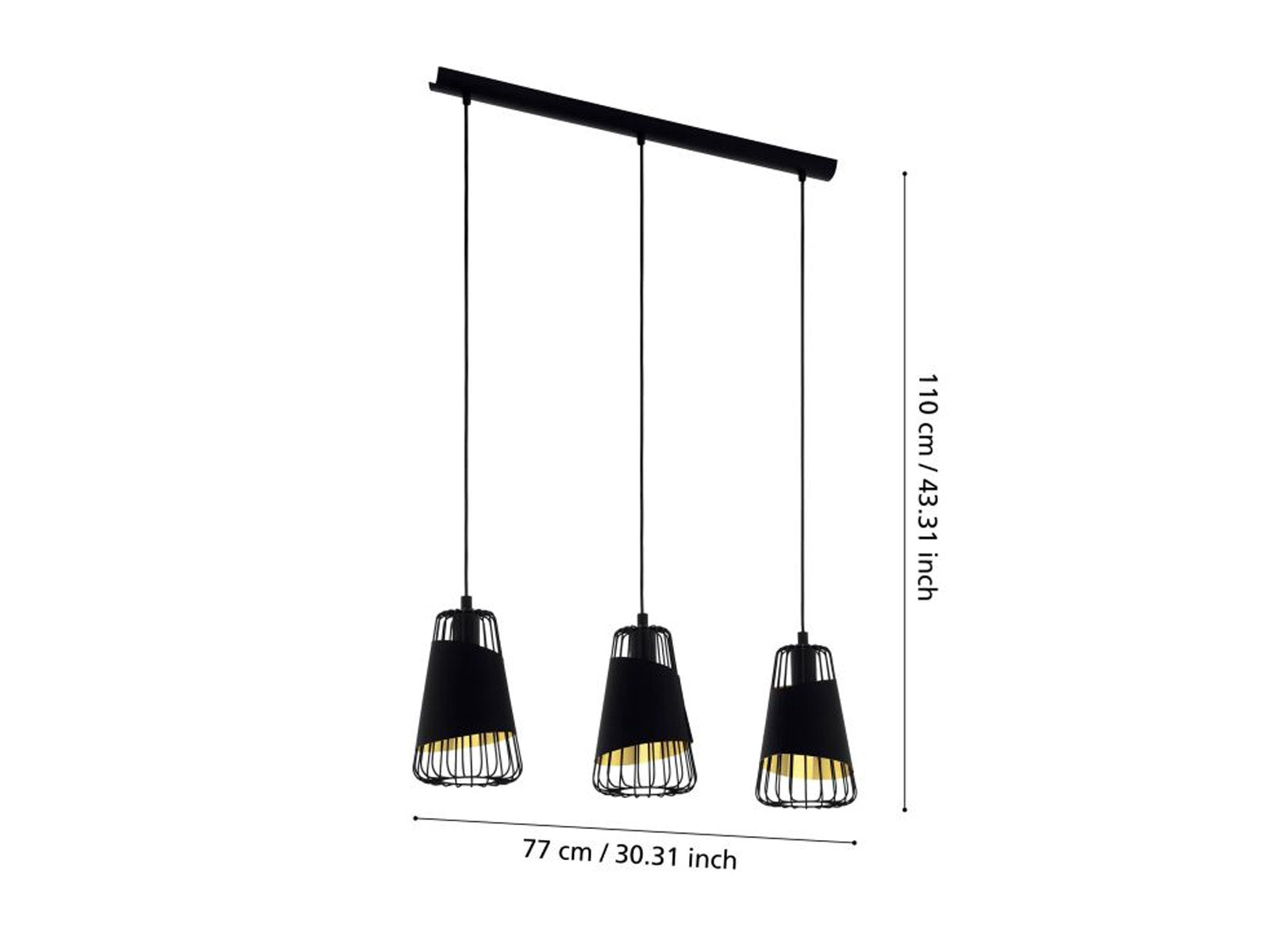 Lampara de Techo Austell Triple