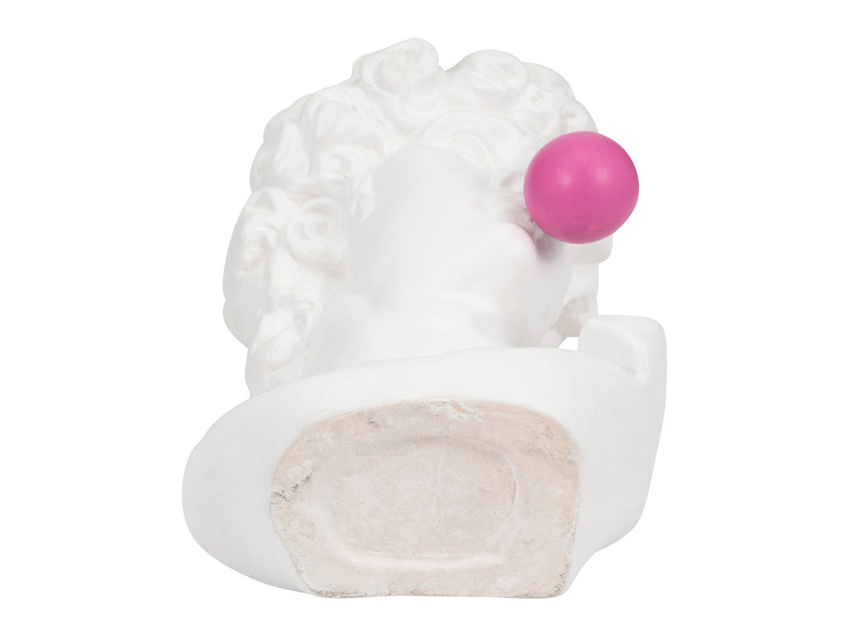 Cabeza Dios Griego con Goma Rosa