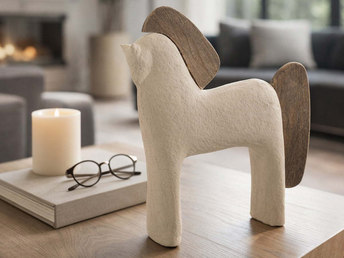 Figura Caballo Ecomix Marfil