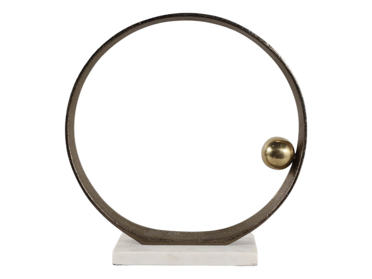 Objeto Anillo Bronce con Esfera