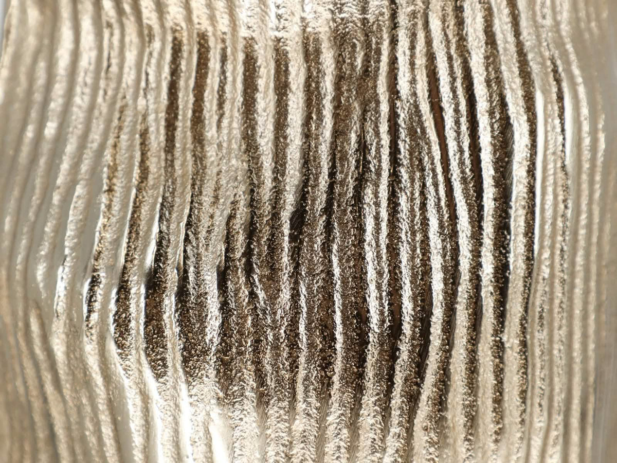 Jarrón Sitka Metal Dorado Mediano
